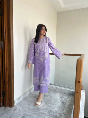 Bareeze Embroidered Lawn Winter 2 Piece Dress - J0880