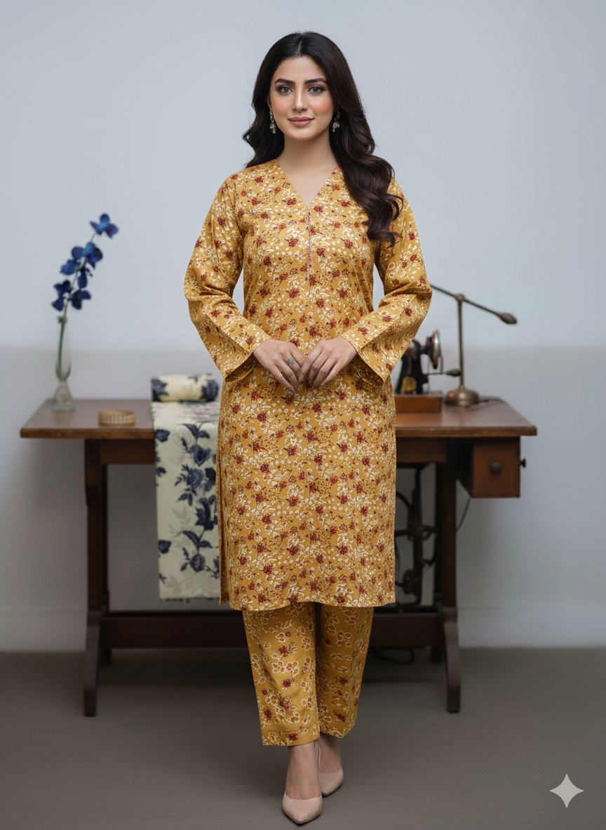 Ladies 2-Piece – Micro Polo Cotton Unstiched-228