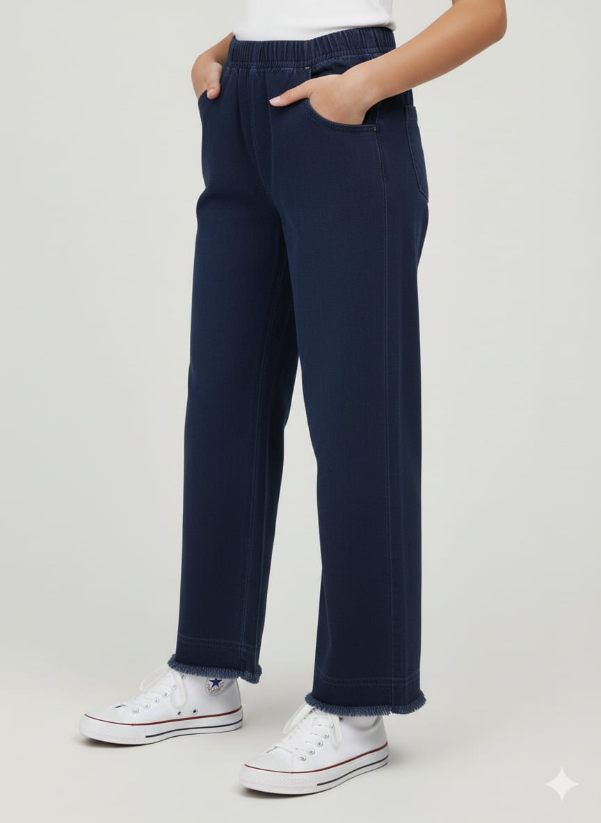 Women's Wide Leg Denim (blue)