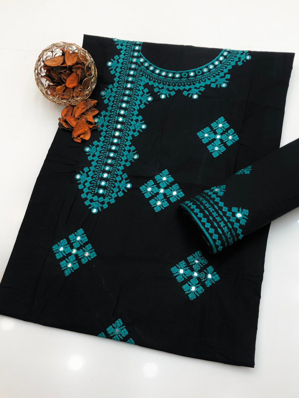 2pc-Embroidery Lawn Cotton (blue-side gala)