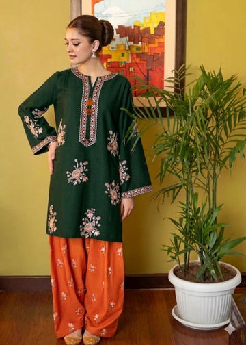 Grace W992-Embroidered 2pc Marina Dress. (002)