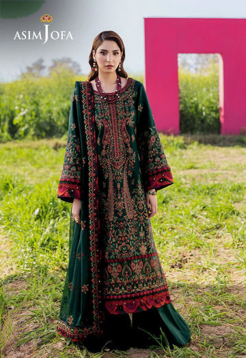 AJELLD-04 EMBROIDERED LAWN Stitched 3PC