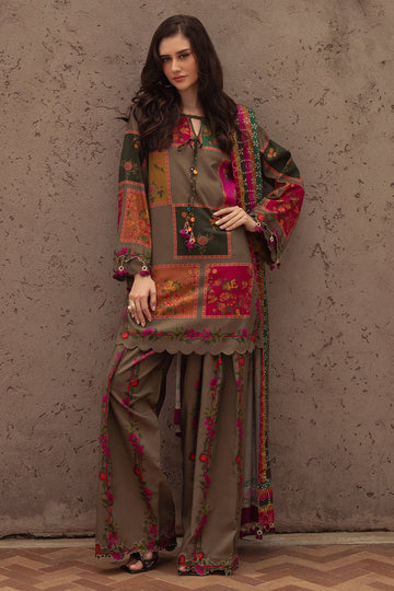 3PC LAWN PRINTED CHIFFON DUPATTA || CRIZMA