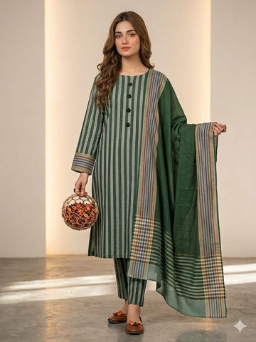 3pc Lawn 90/70 Unstitched 3pc-9001